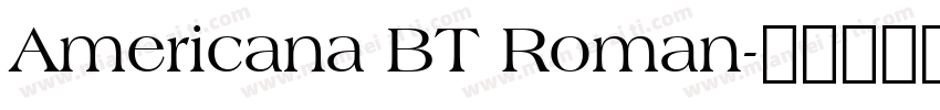 Americana BT Roman字体转换